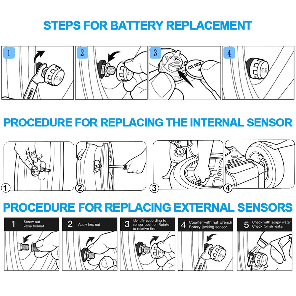 Auto Security Alarm Systems Digital LCD Display Universal USB / Solar TPMS Tyre Temperature Monitor Car Tire Pressure Monitoring System