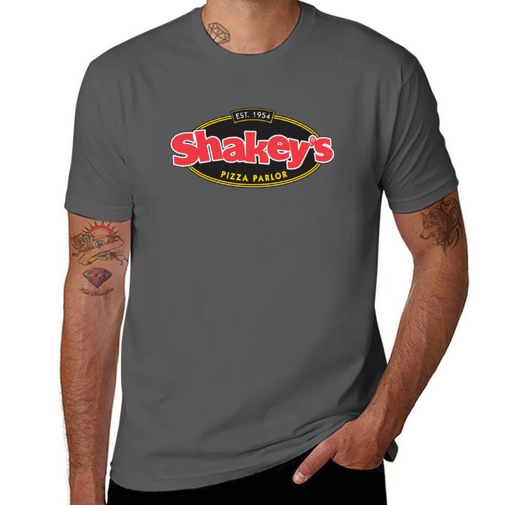 Retro Shakeys Pizza Polar Tshirt Sports Casual Short Sleeve Cotton Tee