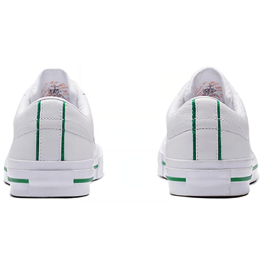 Converse Кеды унисекс One Star Series с круглым носком, на шнуровке, низкие, из парусины, белые, зеленые, черные 161566C