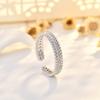 INS Минималистичное кольцо-сердце Женское Легкий Роскошный Стиль Новое Чувство Кольцо на Указательный Палец и Мизинец Повседневная Мода Ручные Украшения