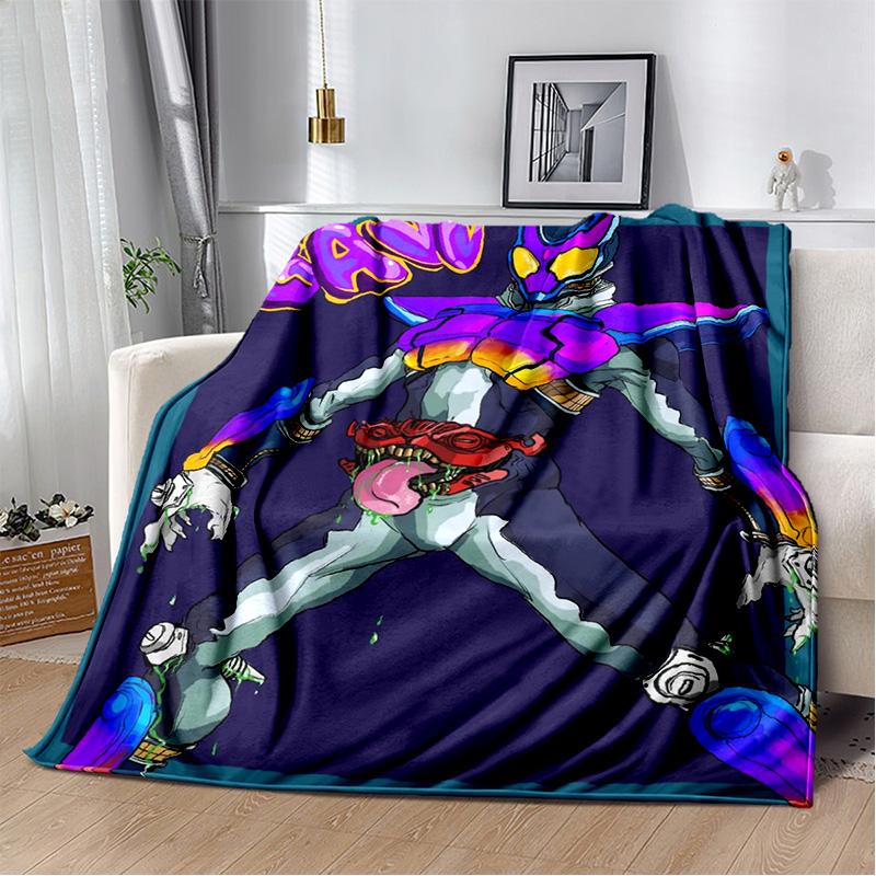 Sugar Man K-Kamen Rider GAVV Blanket Elastic Soft Candy Knight Full Storage Soft Warm Bedding Children's Gift throw blanket