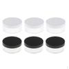 6pcs 50g Plastic Boxes With Lid Empty Cosmetic Container For