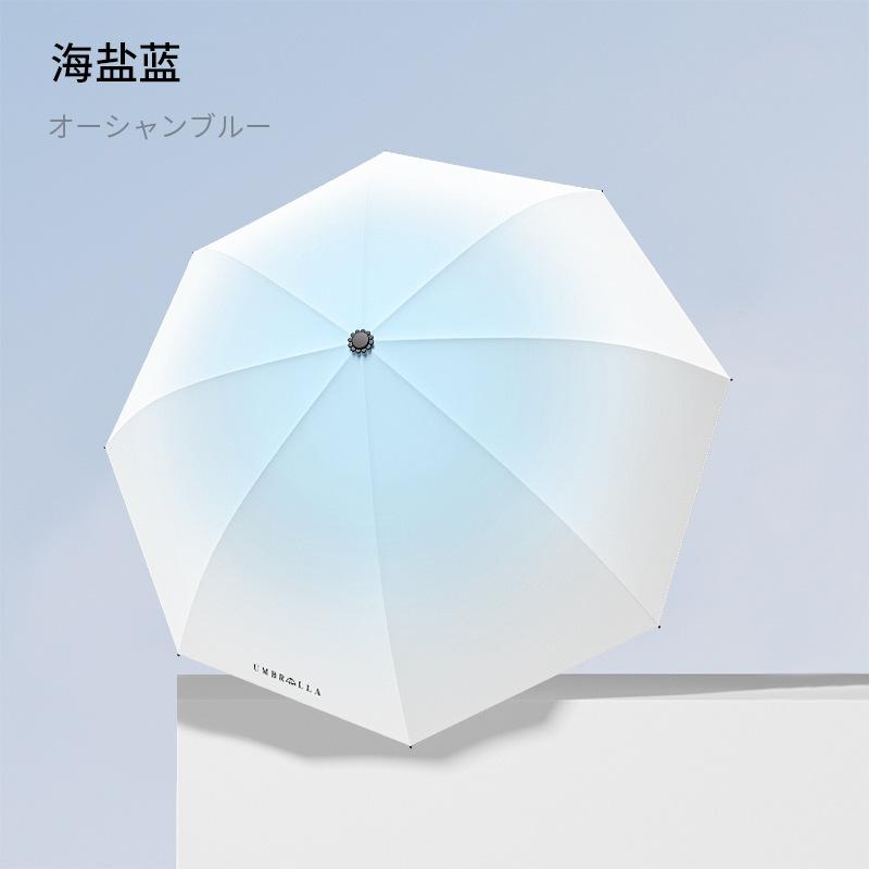 Автоматический зонт, большой увеличенный и утолщенный складной зонт, погода и дождь, женский зонтик от солнца, зонт для защиты от солнца, защита от УФ-лучей