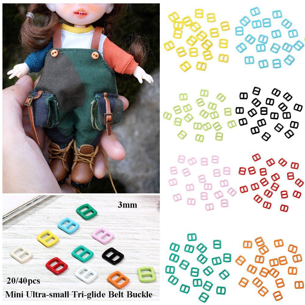 Stuffed Toys Mini Ultra-small Doll Bags Accessories Tri-glide Buckle Diy Dolls Buckles Belt Buttons