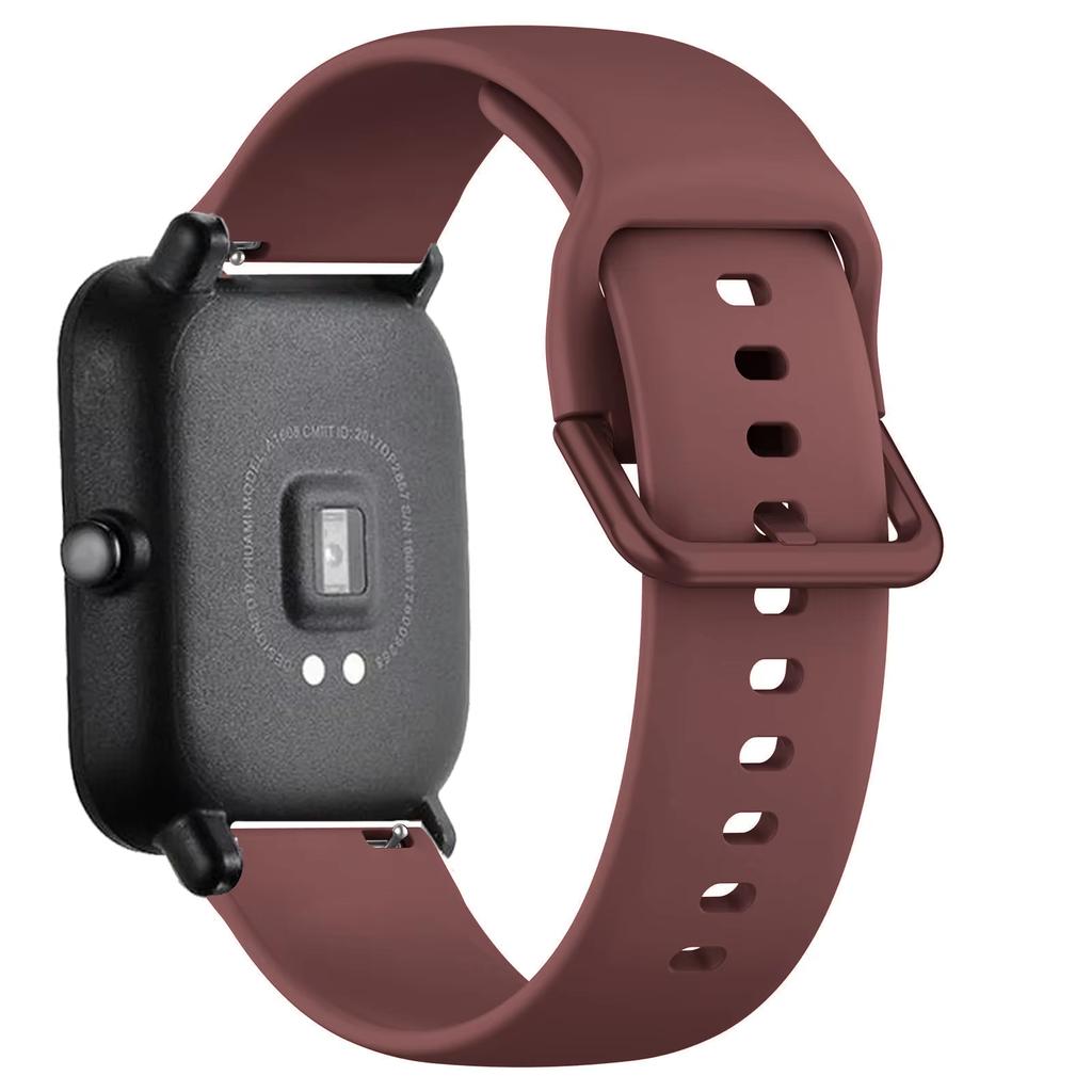 Силиконовый ремешок 20 мм/22 мм Для Amazfit GTS/2/2e/4/3/GTS2 Mini/GTR 4/47 мм/GTR2/2e/stratos 2 Браслет для часов Amazfit bip 6 5 3 ремешки