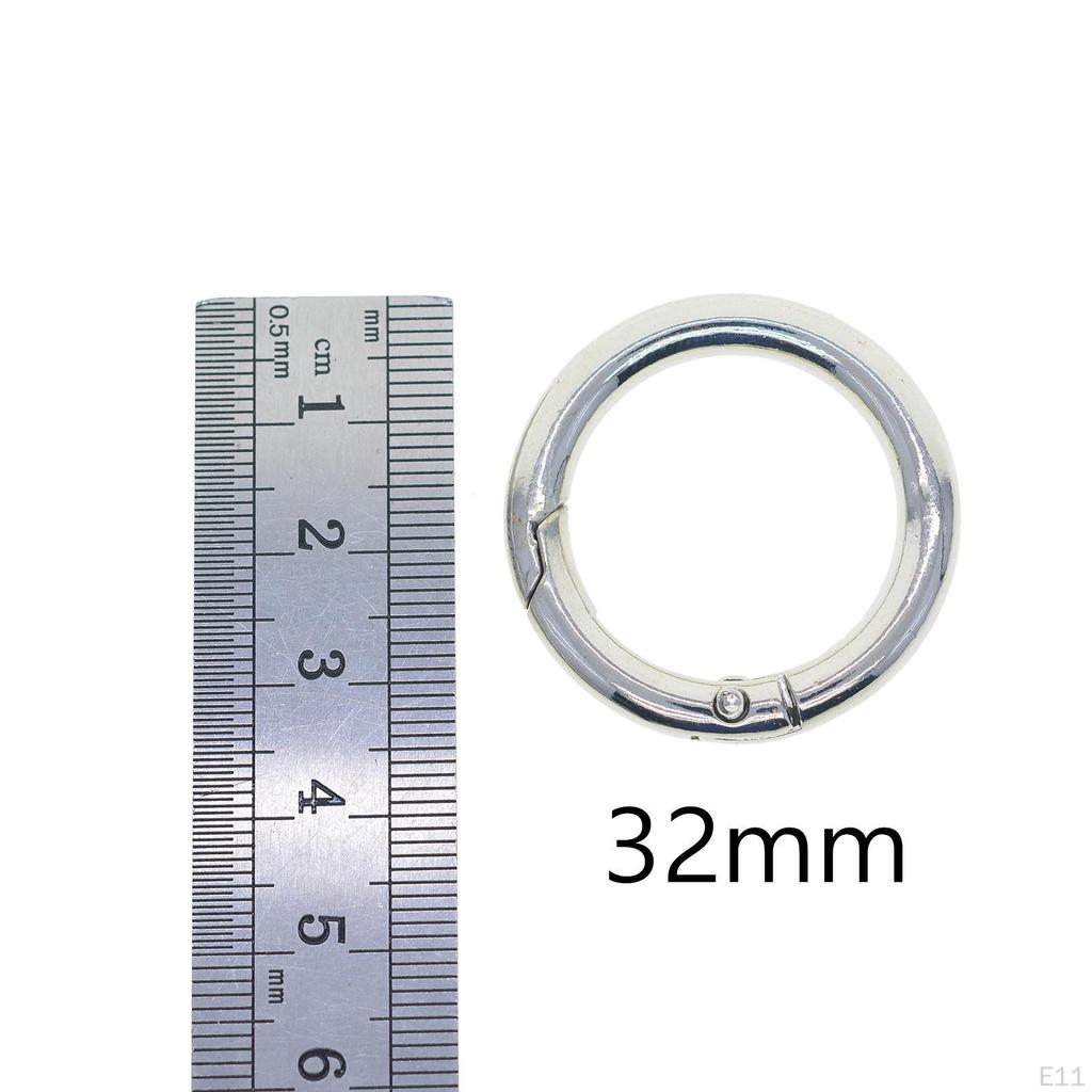 6 Pack Carabiner Clips with Spring Gate O Rings for DIY Crafts