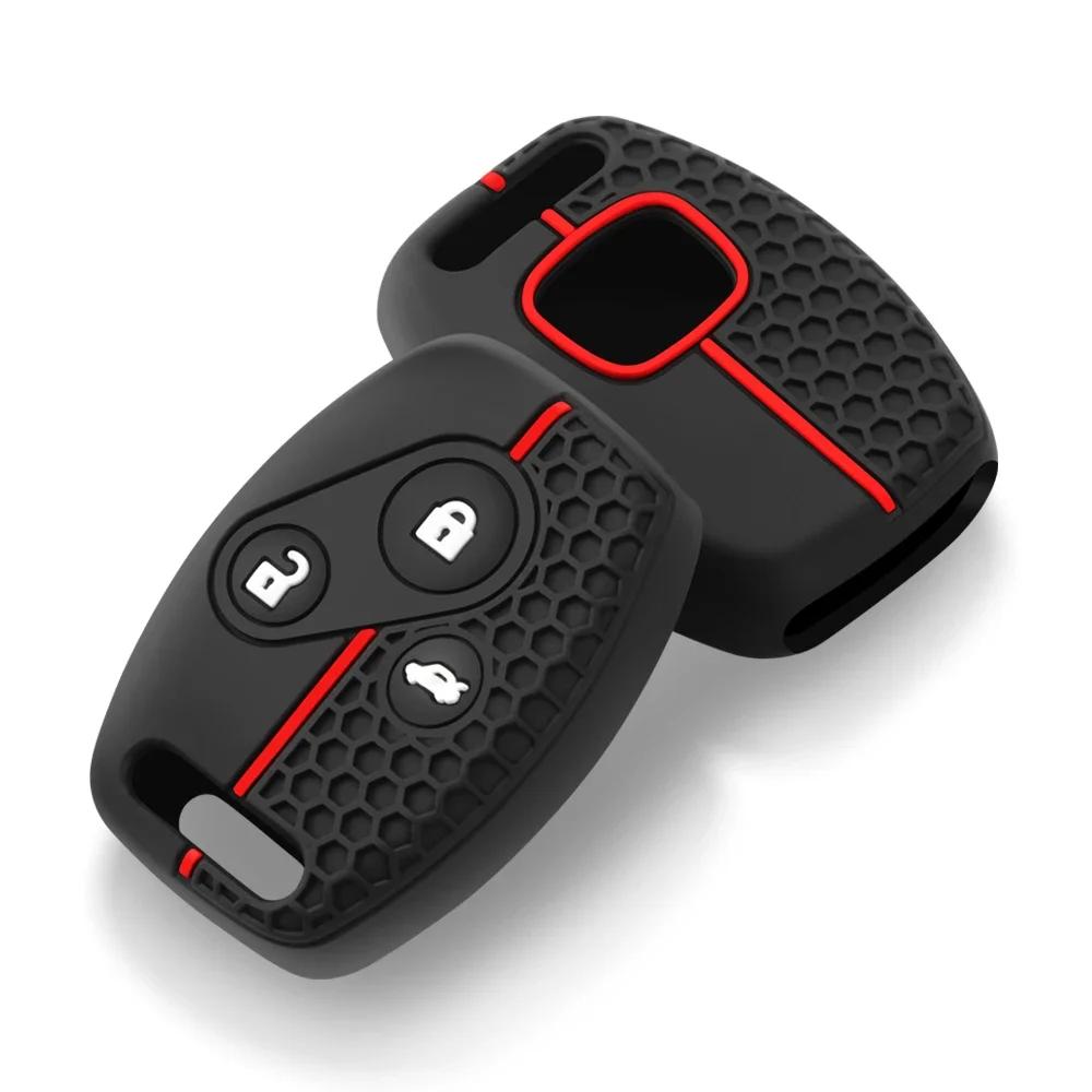 Силиконовый чехол для автомобильного ключа для Honda Civic 2006-2011 2017 Accord CRV 2003 2007 Jazz HRV