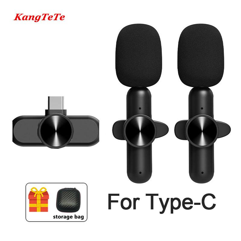 Беспроводной петличный микрофон, портативный мини-микрофон, шумоподавление, аудио- и видеозапись для iPhone, игр на Android, прямая трансляция