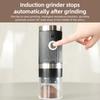 Electric Coffee Bean Grinder 5 Level Adjustable Auto Stop Gravity Espresso Grinder Portable