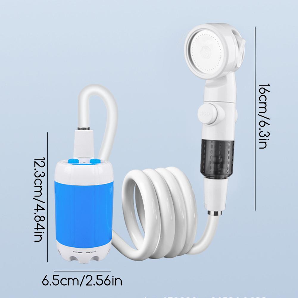 USB Электрический Душ Перезаряжаемый Мобильный Насос для Купания с Цифровым Дисплеем для Чистки Автомобилей Домашних Животных