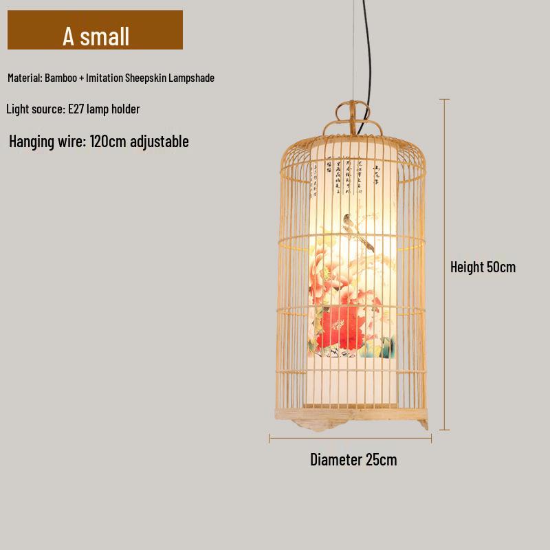 Retro Zen Bamboo Weaving Pendant Lamp for Restaurants & Teahouses
