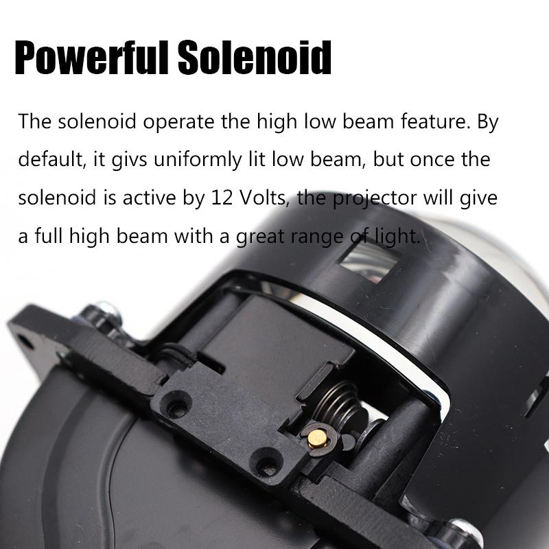 130W 2X Bi-LED Hyperboloid Projector Lenses H1 Bulb 9005 9006 H4 H7 LED Lamps For Headlight Car-styling Retrofit Hi/Lo Beam Lens