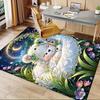 Office Carpet Soft and Comfortable Sofa Rug for Under Chairs, Protection Mat with Cute Teddy