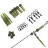 25pcs Carp Fishing Accessories Helicopter Rig Kit Sleeve Beads Big Eye Swivel Anti Tangle Sleeve Multi Clip for Carp Fishing