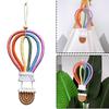 Nordic Woven Hot Air Balloon Wall Hanging Ornaments Macrame Rianbow Tapestry Pendant Baby Kids Room Decoration Nursery Decor