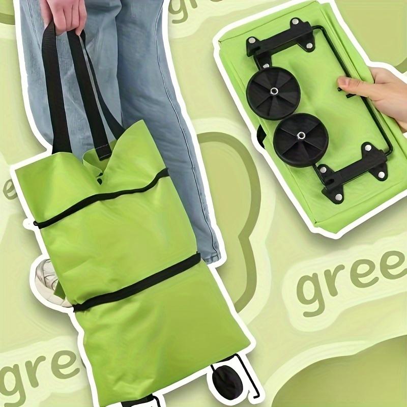 1pc Easy-Glide Wheeled Shopping Bag – Extra-Large, Foldable & Multipurpose – Versatile Carrier for Groceries & Goods On the Go