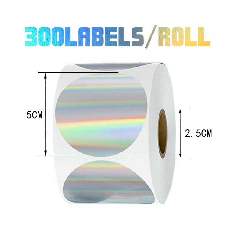 Персонализированные серебряные голографические термонаклейки: Самоклеящиеся этикетки для благословений, которые можно печатать