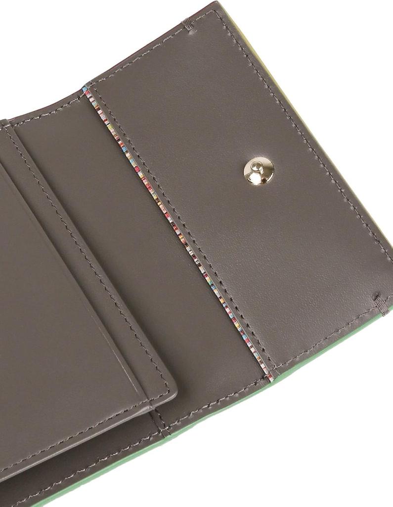 Paul Smith Colored Edge Black Men's Tri-fold Wallet,