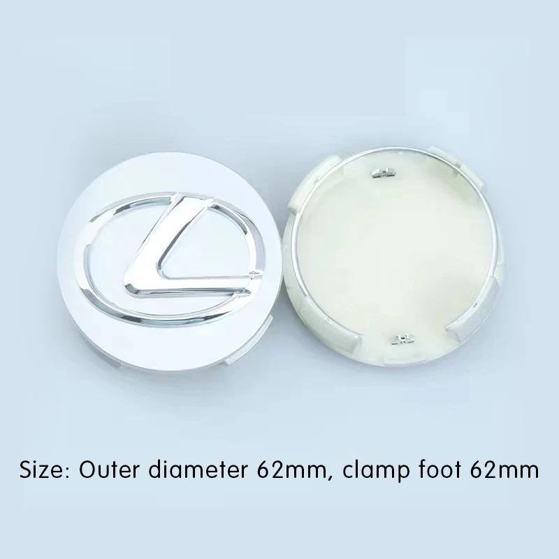 CBFBC1 4pcs 62mm Car Tyre Wheel Center Hub Cap Badge For Lexus GX470 CT200H IS300H IS200 IS250 RX350 RX GX460 NX200 GS430 GS ES RX300