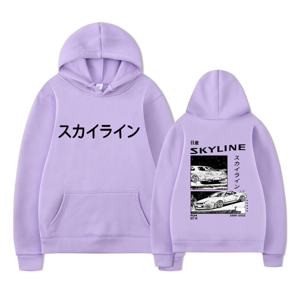 Anime Drift AE86 Initial D Sweatshirt with Double-sided Street Fashion Casual Hoodie
