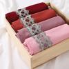Muslim Women Chiffon Scarves with Lace Side Embroidered Chiffon Hijabs Lace Plain Hijab Patches Decoration
