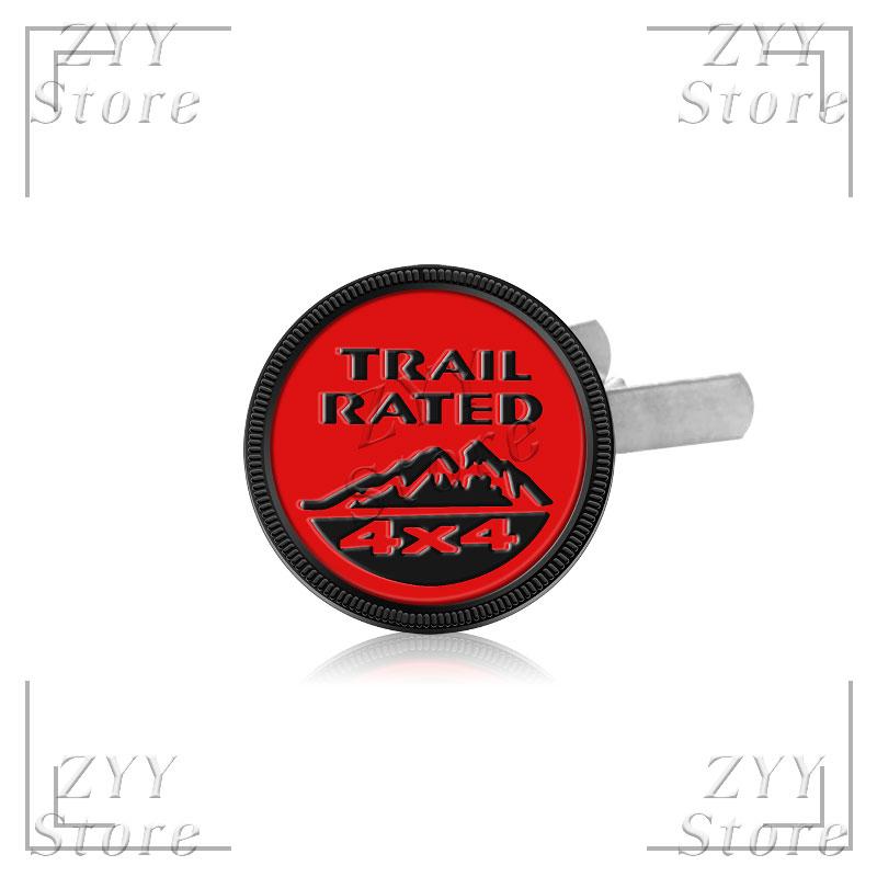 3D Metal Car Grille Emblem 4X4 TRAIL RATED Logo Body Sticker Auto Badge Decals Accessories