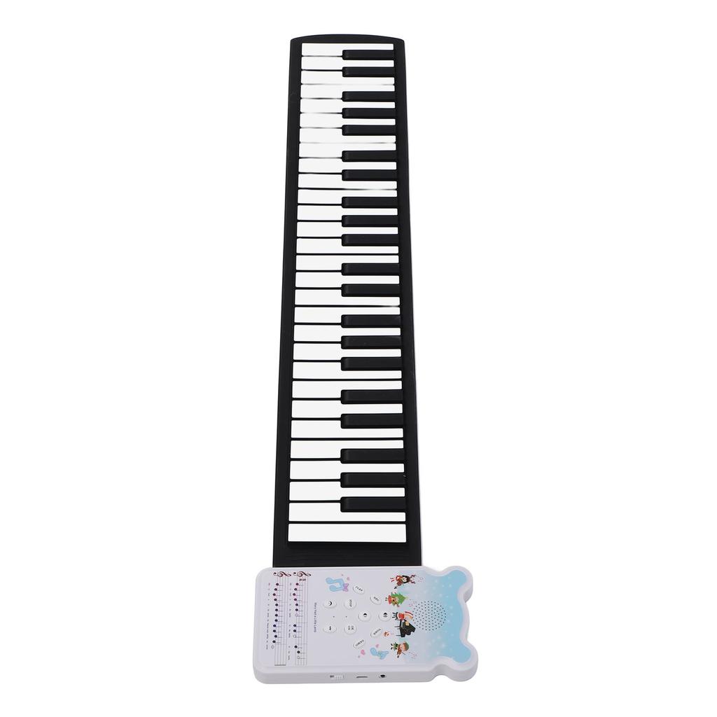 49 клавиш, сворачивающаяся пианино-клавиатура, 8 тонов, портативная перезаряжаемая складная силиконовая электронная клавиатура