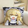 TTouhou Blonde Witch Square Sofa Pillow Cover Solid Color Living Room Home Decor Cushion Case