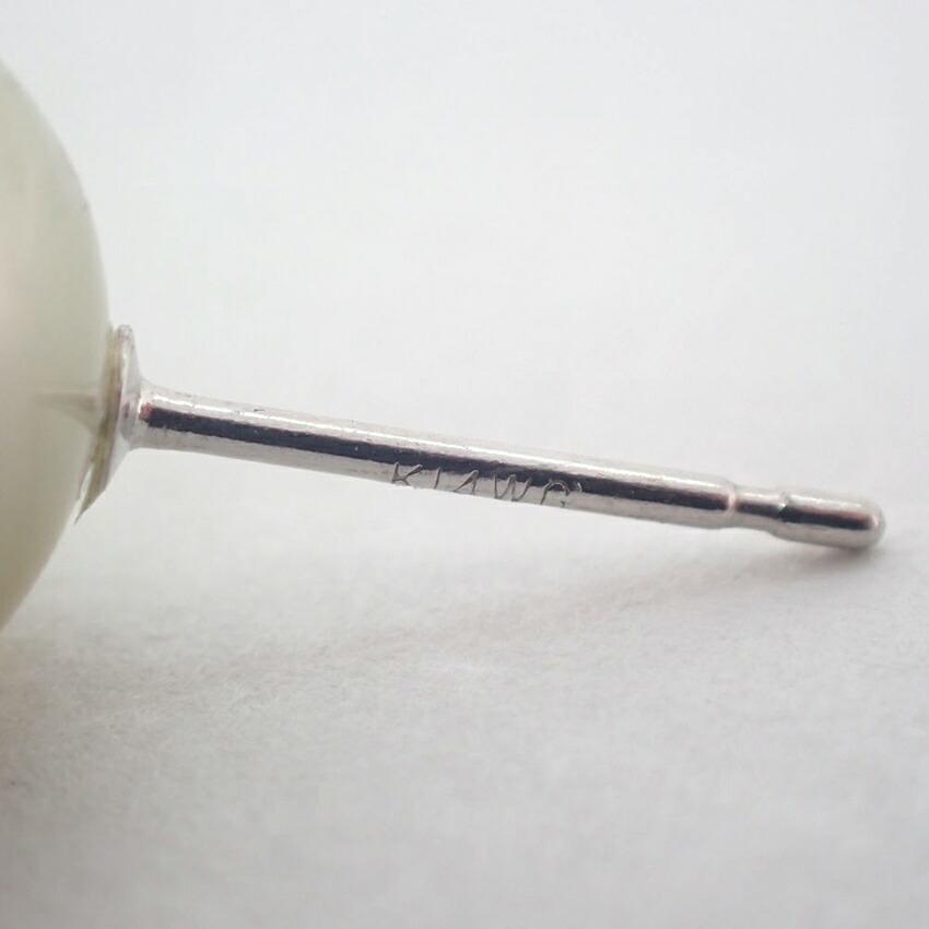 [Новинка] Серьги K14WG с бабочками из белого южноморского жемчуга/g428-67