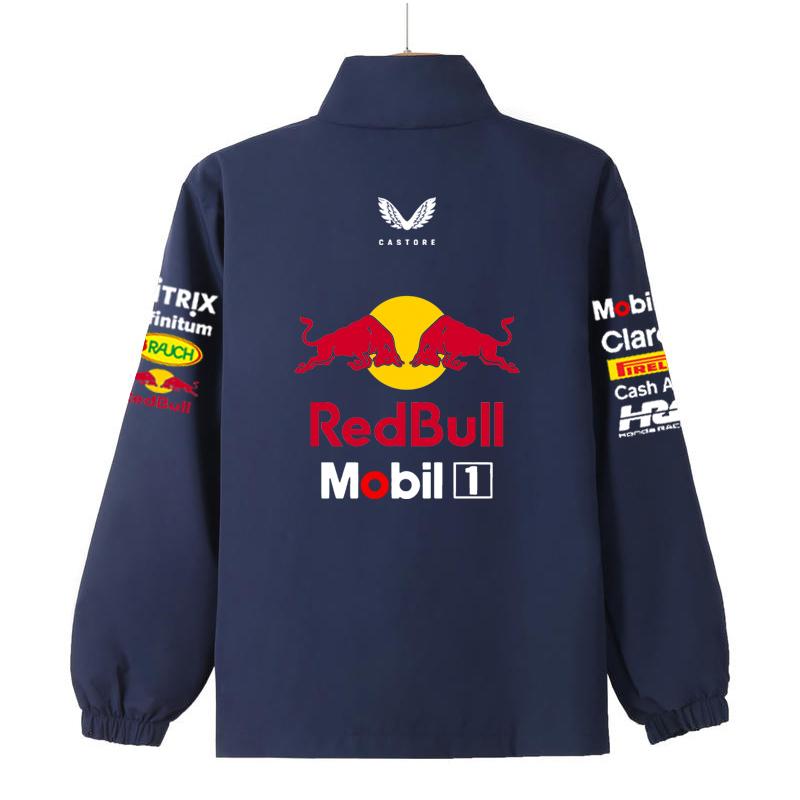 Куртка команды F1 Red Bull Летняя куртка-штормовка команды F1 Formula Racing Red Bull Racing