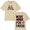 Unisex Rapper Jul Y2k Fashion I Love Jul Print Crew Neck High Quality Loose Hip Hop Fan Short Sleeve Unisex And Unisex TShirt