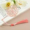 Sunflower Metal Hollow Book Mark Hollow Tassel Pagination Mark Creative Book Clip  School Supplies