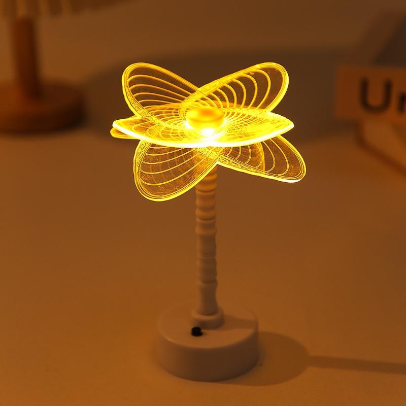 Minimalist Design Acrylic Butterfly Led Table Lamp Soft Ambient Lighting Luxury Style Led Desk Lamp Modern Design Eye Protection