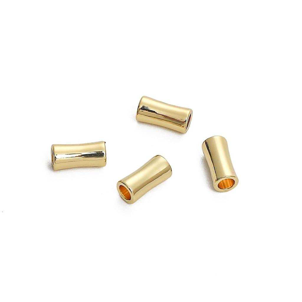 10 шт медные бамбуковые бусины-шармы для браслета и ожерелья DIY изготовления ювелирных изделий