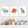 Динозавр Юрского периода Диплодок T Rex Обучающие настенные художественные картины на холсте Плакаты на скандинавскую тему и принты настенные панно Декор детской комнаты