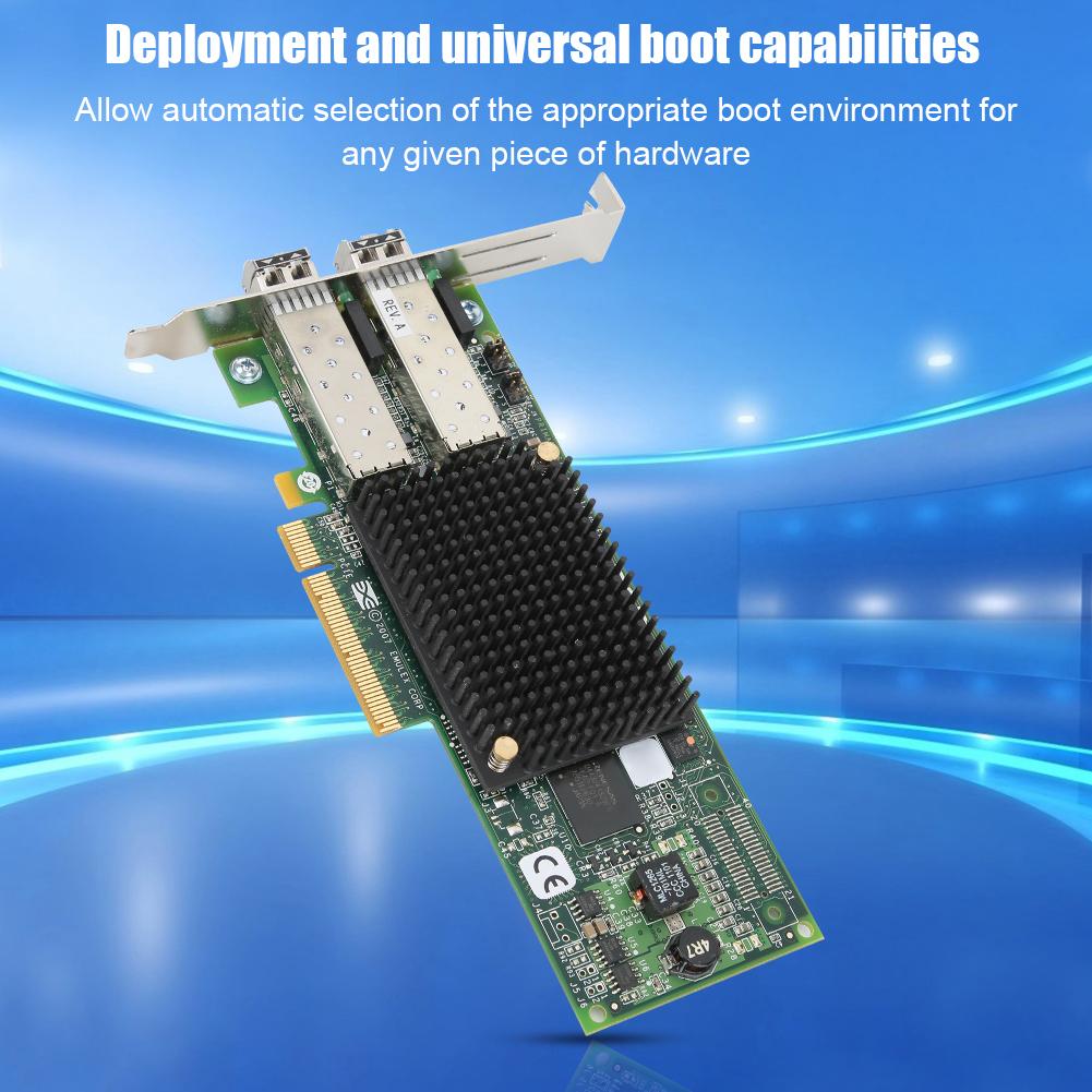 Для EMULEX LPE12002 FC HBA PCle 2.0 8G PCl E двухпортовая плата Fiber Channel HBA-карта