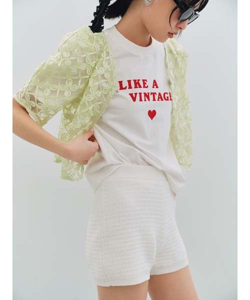 Вышитая тюлевая куртка LWFJ252084 MNT [Lily Brown] Женская