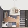 Mini Animals Fabric Printed Children's Room Lamp Pendant 28 Cm | ByLamp