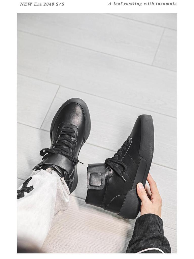 Мужские осенние кроссовки 2025 года с высоким верхом - Модные, универсальные студенческие спортивные туфли