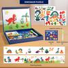 Wooden Childrens Puzzle With Magnetic Faces For Kids Ages 3 To 6 Educational Toy