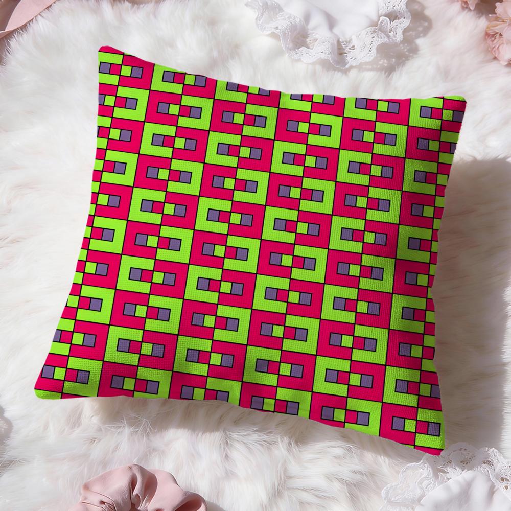 Artistic Background Patterns Cushion Cover Premium Comfort Reversible Pillow Cove Two in One Design for Any Room  Car Interior
