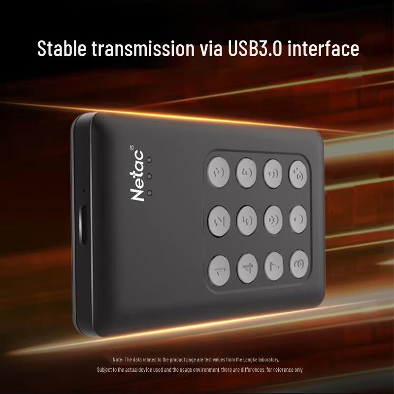 Netac Encrypted USB3.0 Portable Hard Drive