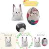 Cute And Fluffy Cartoon Ghost Plush Backpack For Women 20-35l Capacity, Ideal For Casual Travel