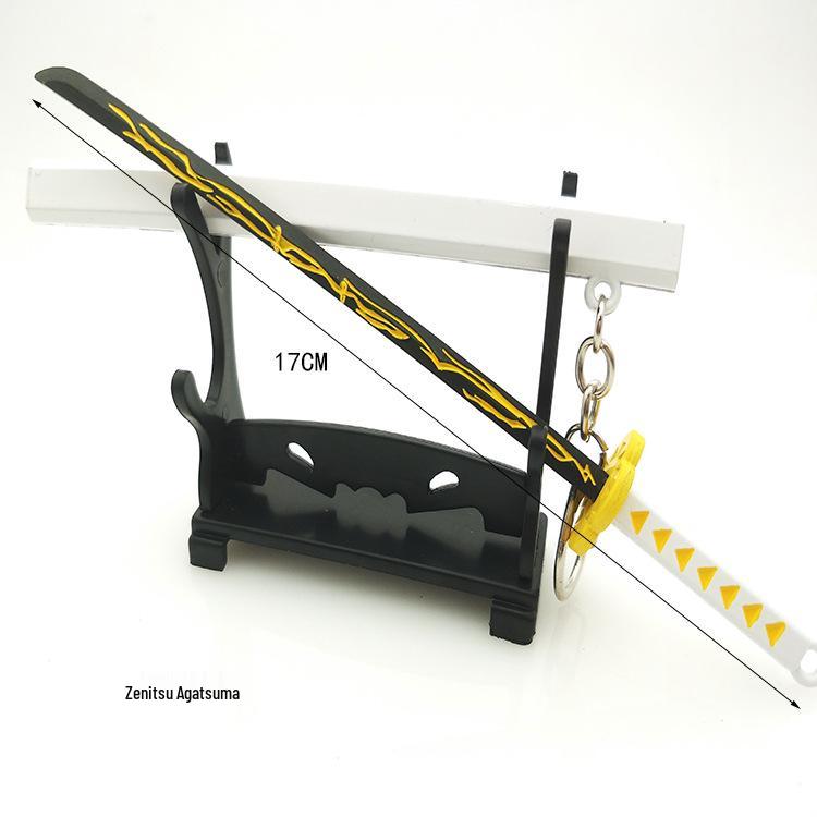 Demon Slayer Keychain: Kamado Tanjiro Nichirin Sword - Water, Insect, Flame Pillar Weapon Model Pendant