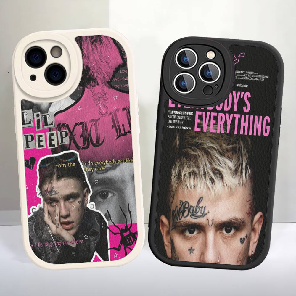 Кожаный чехол для телефона в стиле Хип-хоп Рэпер L-Lil P-Peep Для iPhone 16 16e 15 14 13 12 11 Pro Max Plus Mini