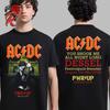 AC DC Band Concert Summer 2025 Europe Tour Poster Classic Men's and Women's T-shirt Parent-child Printed Short Sleeve