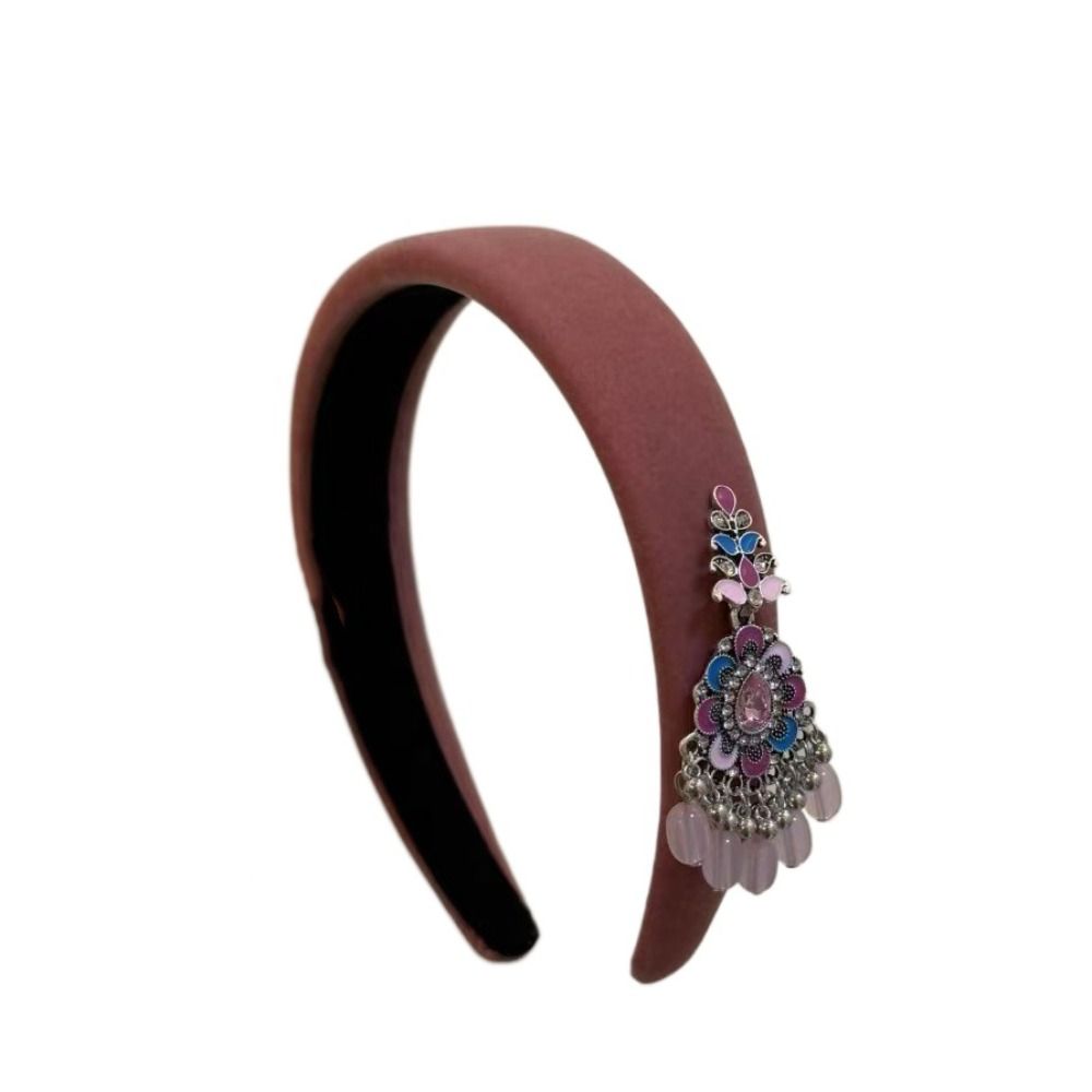 Новый китайский стиль этнический стиль обруч для волос головной убор серебряная подвеска заколка для волос головной убор