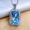 Aquamarine Pendant, High Jewelry Santa Maria Topa Blue Treasure No Matter Necklace