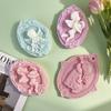 Little Angel Blow Horn Angel Silicone Mold Handmade Aroma Candle Epoxy Resin Decoration Molds DIY Chocolate Baking Mould
