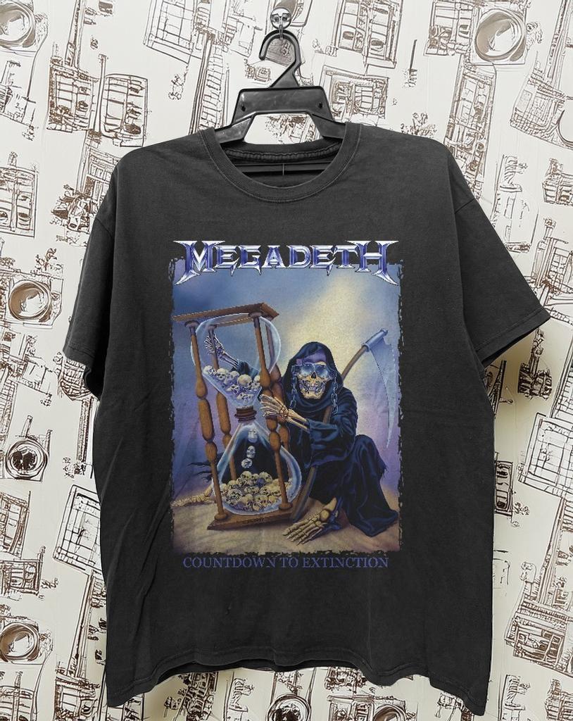 Megadeth Countdown To Extinction Tour Vintage Style Unisex T-Shirt Size S-5XL